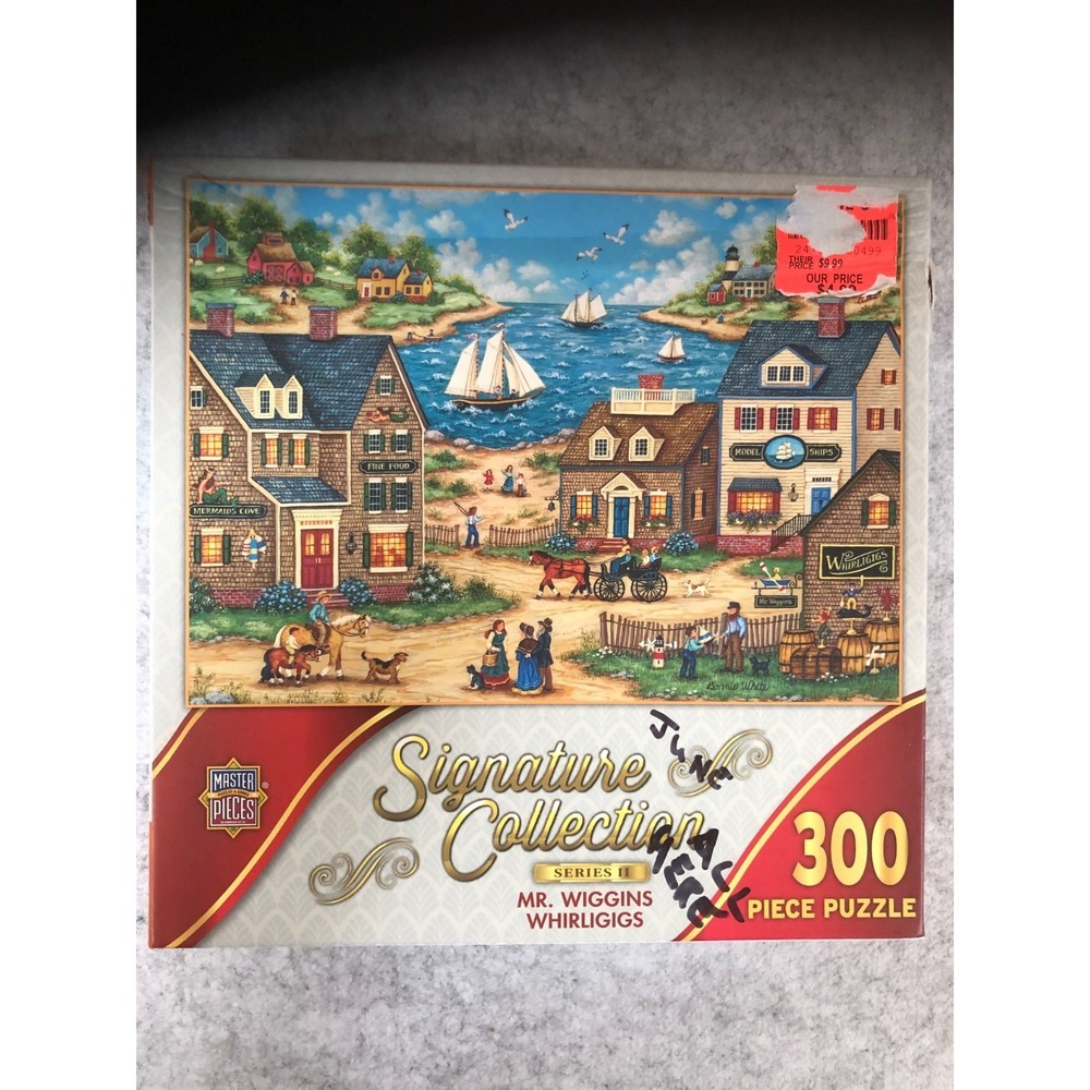 MasterPieces 300 Piece Puzzle MR WIGGINS WHIRLIGIGS Bonnie White Signature II